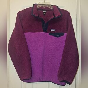 Patagonia Synchilla  Kids Sweatshirt in Burgundy and Purple
